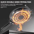 thumbnail image 4 of Double Side Frying Pan, Nonstick Baking Pancake Pan, Barbecue Plate Omelette Pan, Sandwich er Grill, Cooks ies, Breakfast Fried Egg Pancake Pan(Gold), 4 of 9