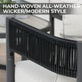 thumbnail image 5 of Grand Patio Woven Wicker 5-Piece Outdoor Conversation Set, 5 of 9