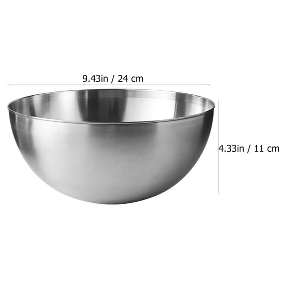 LITINKIMI 1Pack Versatile Stainless Steel Mixing Bowl Kitchen Bowls Silver