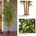 thumbnail image 6 of Pure Garden Set of Two 6FT Artificial Bamboo Trees with Adjustable Leaves, 6 of 7