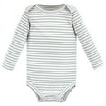thumbnail image 7 of Hudson Baby Cotton Long-Sleeve Bodysuits, Chill Out Penguin, 3-6 Months, 7 of 7