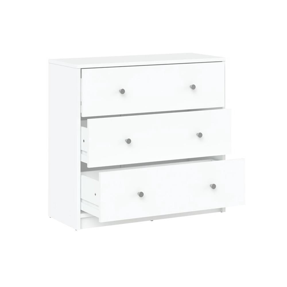 Home Square 4 Piece Bedroom Set With Dresser, Chest and 2 Nightstands in White