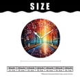 thumbnail image 2 of 12 Inch Wall Clock Battery Operated Silent Clock Decorative for Office, Kitchen, Outdoor, Living Room，Autumn Forest Bright Red Leaves Blue Sky Design, 2 of 5