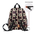 thumbnail image 5 of FORMRS School Backpack with Front Zippered Pocket 12" Elementary Student Travel Daypack, Checkered Stars Pattern, 5 of 6