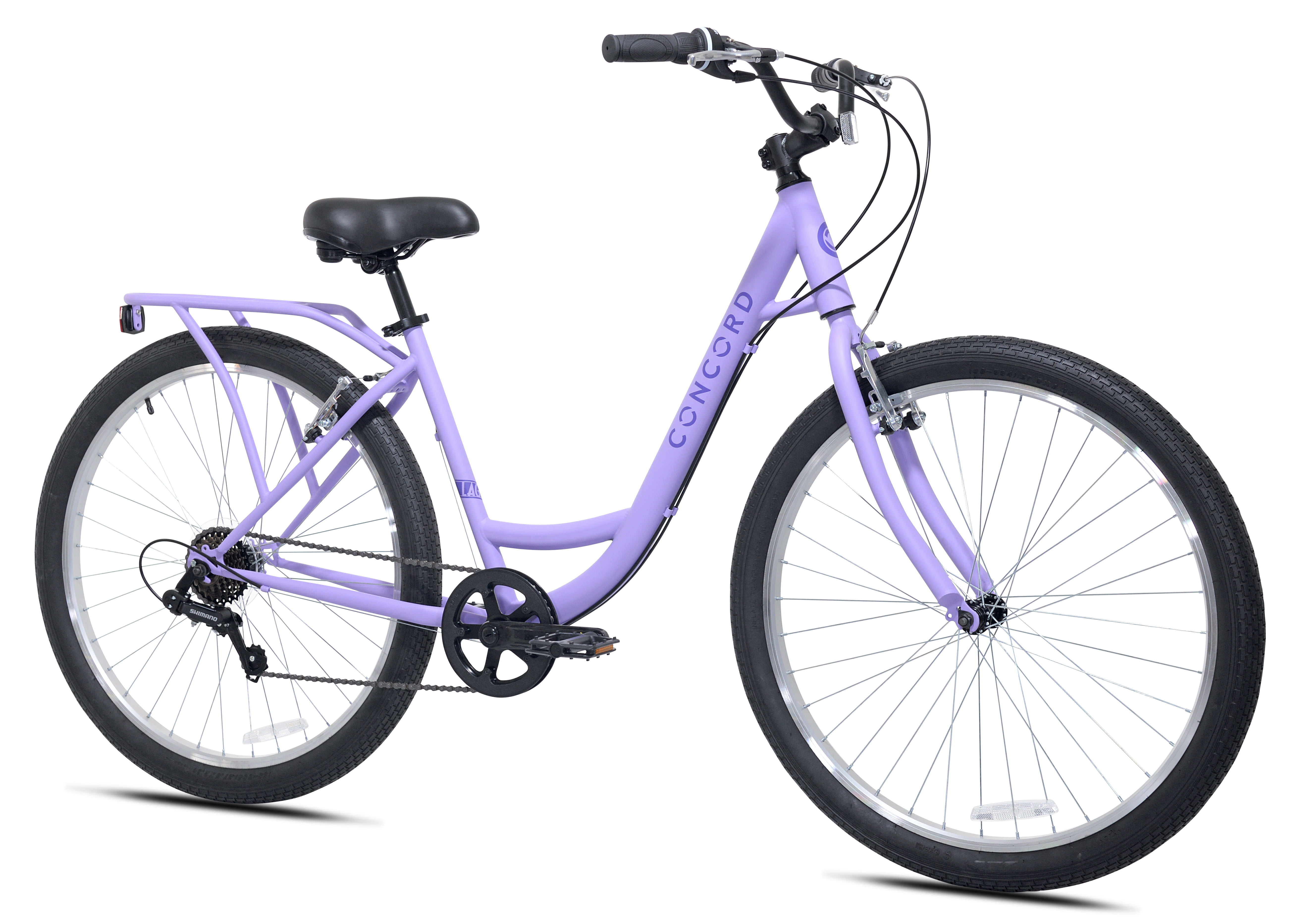 Concord 27.5" Laguna Comfort Bike, 27.5" Wheels, Fits Teen & Adult Riders 5'4"-6'2", Unisex, Purple, Online Only