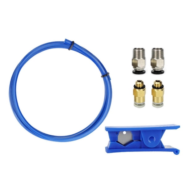 PTFE Tubing 1M 1.75MM Filaments PC4-M10 & KJH04-M6 Pneumatic Fitting Tube Cutter 78mm;PTFE Tube 1meter/39.4inch Length