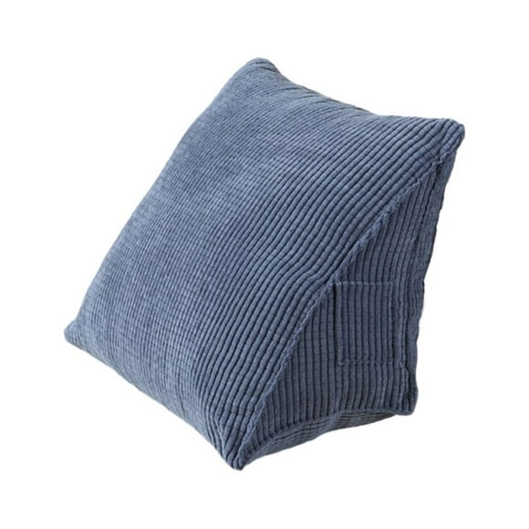 kurtrusly Polyester Wide Application Support Cushion Pillows For Comfortable Sitting Experience Good Bounce blue 1 Pc