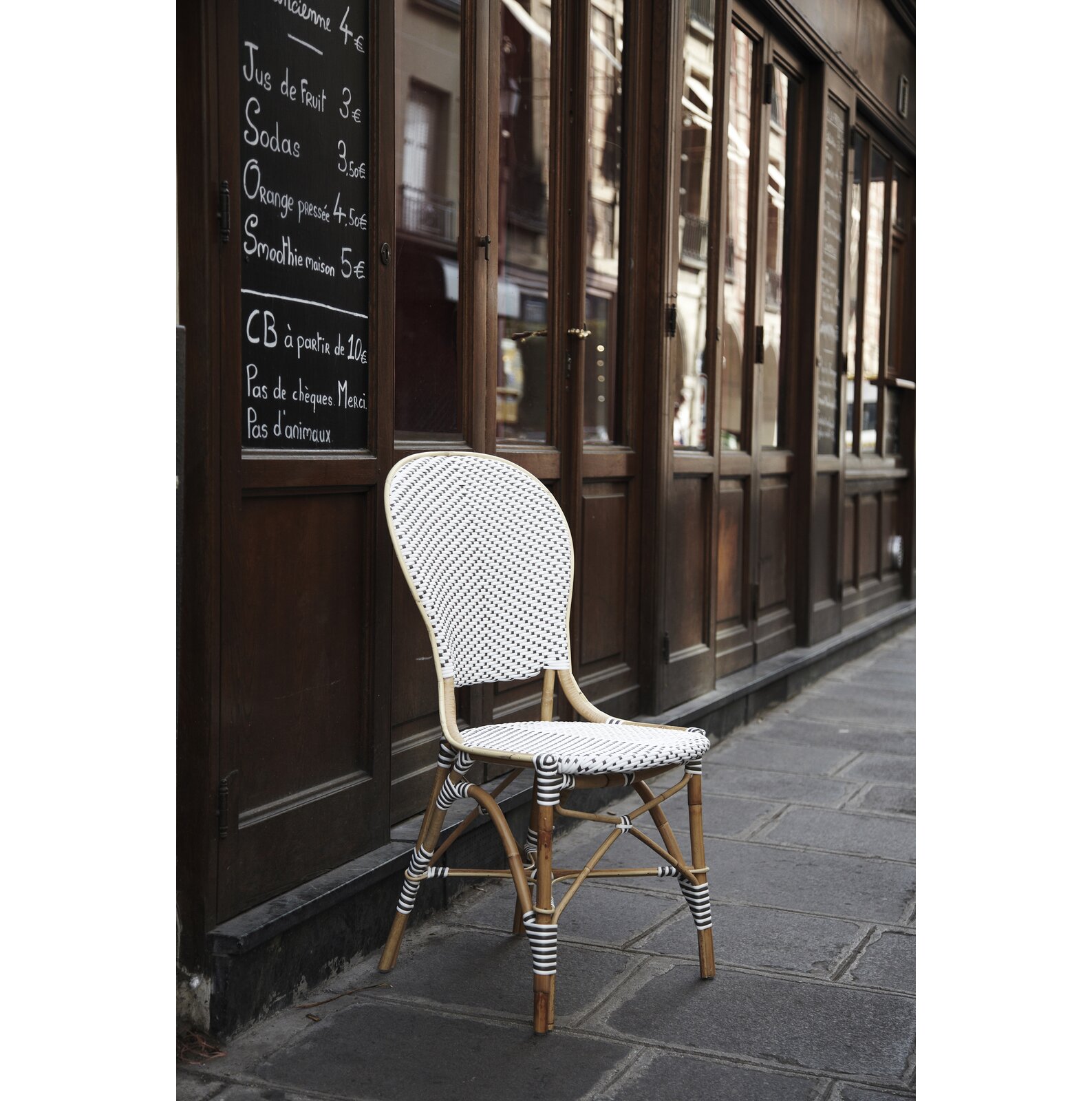 Reuben Side Chair, Stackable contract/commercial quality Parisian style side chair., Ideal for indoor and outdoor use. - image 1 of 2