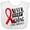 AA-White, variant on Inktastic Never Stop Fighting Stroke Awareness Red Ribbon Boys or Girls Baby Bib