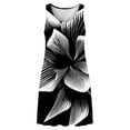 thumbnail image 7 of FDGIU Women's Sleeveless Print Scoop Neck Bodycon Mini Dress, Casual Summer Form-Fitting Short Dress, 7 of 7