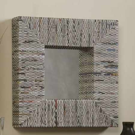 Linon Newspaper Square Mirror