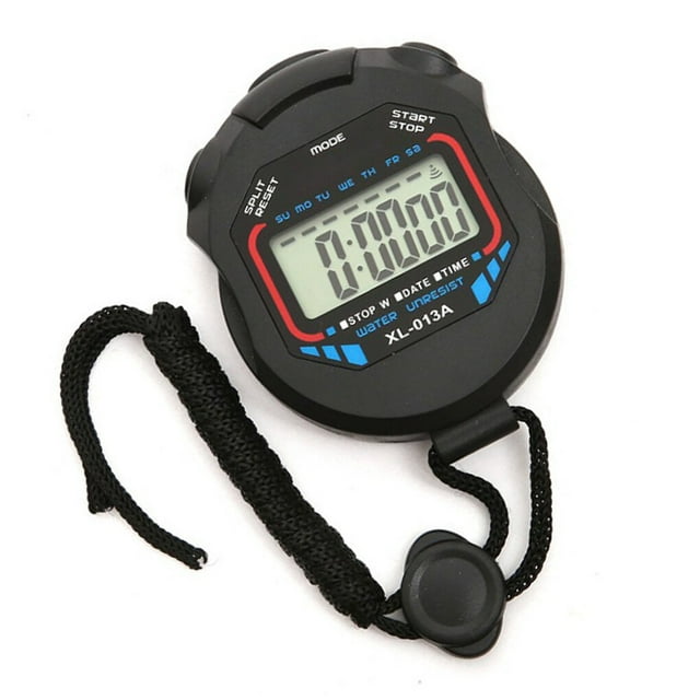 Sports Digital Stopwatch with Wristband Watch Timing Function Countdown Calendar Waterproof Shockproof Timer On Time Alarm Timing Swimming Running