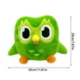 thumbnail image 4 of PP, peluche de búho pequeño y adorable, verde, suave y abrazable, 20 cm, para la cama de los niños, decoración de sofá, regalo de cumpleaños, vacaciones o para coleccionistas, 4 of 6