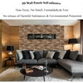 thumbnail image 3 of NOGIS 3D Wall Panels Peel and Paste,10 Pcs 3D Brick Wallpaper Peel Waterproof Self Adhesive Decorative Stick Faux Stone Wall Panels for Living Room, Lobby Bedroom Hotel Office Decoration (A), 3 of 7