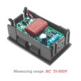 thumbnail image 2 of AC70-500V Medidores de voltaje Instrumento Herramienta 2 cables Medidor de voltímetro digital para automóvil Tmvgtek Para estrenar, 2 of 9