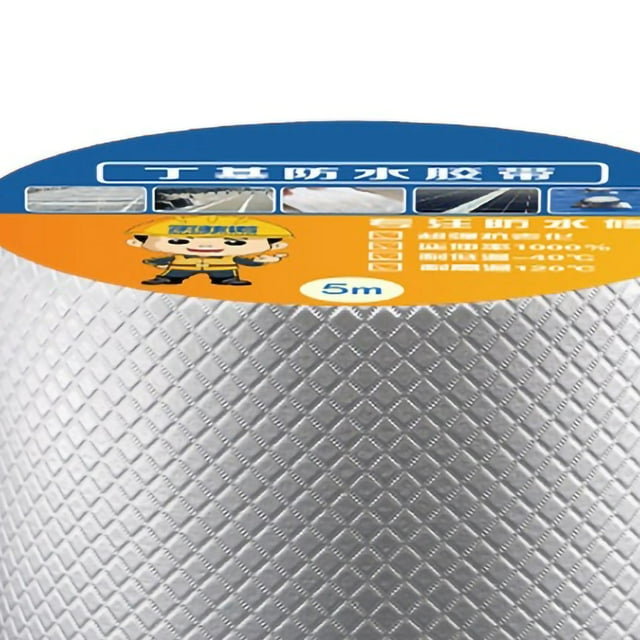 Ruban d'Étanchéité au Butyle Ruban d'Étanchéité Imperméable au Butyle Ruban d'Étanchéité au Butyle à Film d'Aluminium à l'Épreuve des Fuites Ruban d'Étanchéité au Butyle Multi Usage pour la Réparation