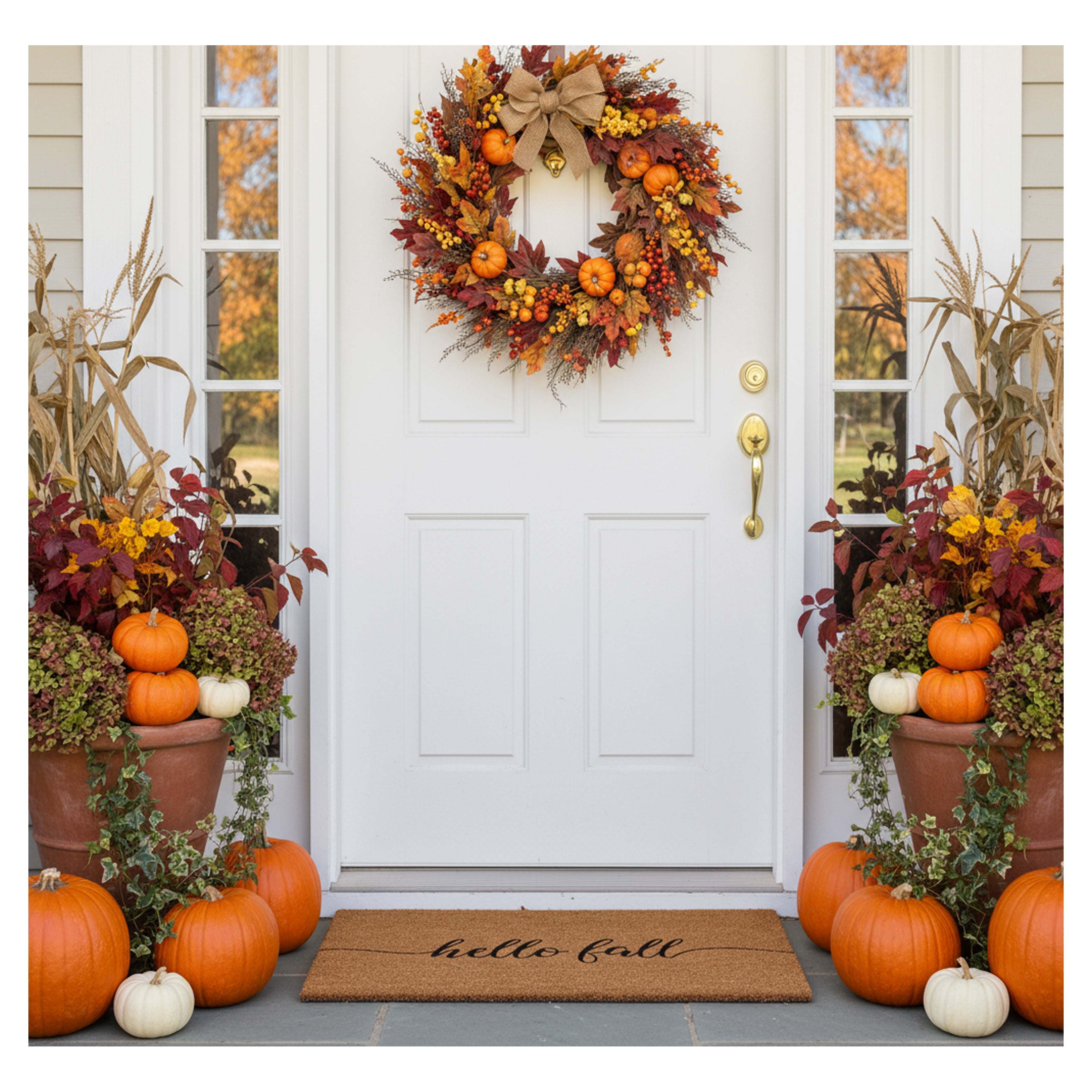 Calloway Mills 108972436 Hello Fall Doormat, 24" x 36"