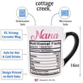 thumbnail image 2 of Cottage Creek Nana 16 oz. White Ceramic Coffee Mug with Letter Print, 2 of 9