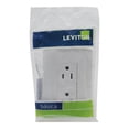 thumbnail image 2 of Contacto Dúplex Leviton Plástico Blanco 15A 125250V, 2 of 3