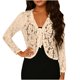 thumbnail image 2 of Xuyuer Women's Elegant Loose-Fit Long Sleeve Lace Cardigan, Delicate Knit Cover Up for Weddings, Beach Evenings, Date Nights and Spring Summer Romantic Outfits, 2 of 7