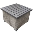 thumbnail image 1 of TK Classics Table d'Appoint en Osier pour Patio Florence en Pierre Grise, 1 of 2