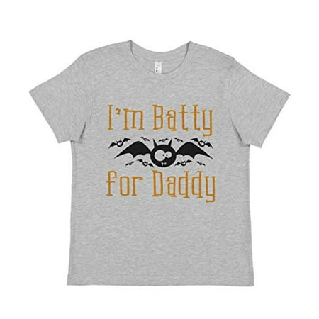 

7 ate 9 Apparel Kids Batty for Daddy Halloween Tshirt Grey