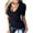 Noir, variante sur Sexy Dance Hauts d'Été pour Femmes T-shirt Uni T-shirt à Col en V Profond Tunique Aguichant Blouse T-shirt à Manches Courtes Gris TG
