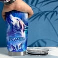 thumbnail image 5 of Personalized Wolf Stainless Steel Tumbler 20oz Tumblers with Lid Gift for Men Dad Son Christmas Birthday, 5 of 6