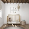 Baby Relax Juniper Metal Toddler Guardrail for Nursery Room, Gold