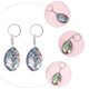 thumbnail image 4 of 2 llaveros de concha de abulón de doble cara, creativos, para decorar bolsos., 4 of 7