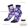 thumbnail image 6 of Pofeuu colorful Skull mushroom rainbow Print 30cm Socks, Adult Running Hiking Socks for Youth and Adult, 6 of 7