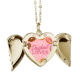 thumbnail image 1 of Dona Circle Western postre comida Collar colgante en forma de melocotón con alas Unbranded M, 1 of 3