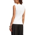 thumbnail image 3 of INSPIRE CHIC Women's Suit Vest Tops Work Sleeveless Button Down Blazer Waistcoat M White, 3 of 5