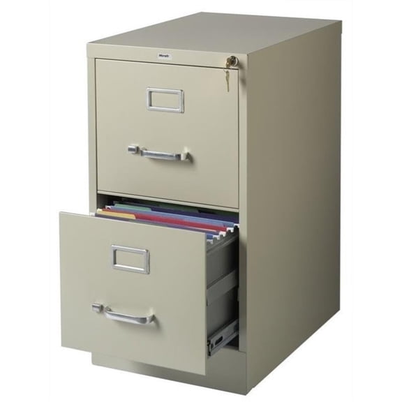 Space Solutions 22" Deep 2-Drawer Letter-Size Commercial Vertical File CA3