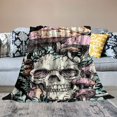 thumbnail image 2 of BCIIG Starry Sky Galaxy Planets Throw Blanket,Mushroom Skull Trippy Plants Blanket for Bedroom Decor,Sun Moon Super Soft Blanket for Sofa Couch for All Seasons,Queen  40x50in, 2 of 6