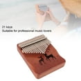 thumbnail image 4 of Finger Piano Kalimba 21 Keys, Wooden Engraving Pattern Thumb Piano Musical Instruments Presents for Kids Beginners Adults Children Professionals, 4 of 7