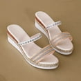 thumbnail image 7 of BRGZLK Top Sandals for Women Summer Vintage Casual Fish Mouth Open Toe,Women's Summer Size Wedge Fish Mouth Roman Sandals, 7 of 7