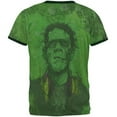 thumbnail image 2 of Halloween Men's Frankenstein Raver Horror Movie Monster Ringer Short Sleeve T Shirt, 2 of 2