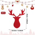 thumbnail image 3 of Juego de 8 mini portacubiertos navideños CHAO Decoración roja, 3 of 5