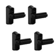 thumbnail image 1 of Mobutofu 4Pcs Zinc Alloy Anti Theft Door Lock Black for Window Protection, 1 of 8