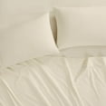 thumbnail image 4 of Brooklyn Loom Classic Cotton 200 Thread Count Solid Percale 100% Cotton Deep Pocket Chalk 4-Piece Full, All Season, Adult Size, OEKO-TEX Certified, 4 of 10