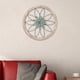 thumbnail image 5 of Decoración de pared de metal con flores, adorno decorativo moderno de pared, escultura de pared para el hogar Verde, 5 of 8
