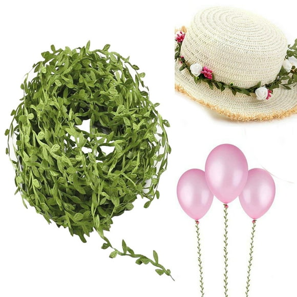 SPRING PARK 132ft Artificial Vines, Artificial Eucalyptus Leaf Garland DIY Wild Jungle Decorative Botanical Greenery for Birthday Baby Shower Home Wall Garden