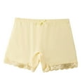 thumbnail image 2 of Women's Lace Trim Shorts Biker Seamless Panties Under Short Boyshorts,Girls Underwear Soft Breathable Kids Shorts Toddler Girls Panties Comfortable Stretchy Everyday Wear, 2 of 4