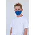 thumbnail image 3 of Youth Blue Polka Face Mask, 3 of 3