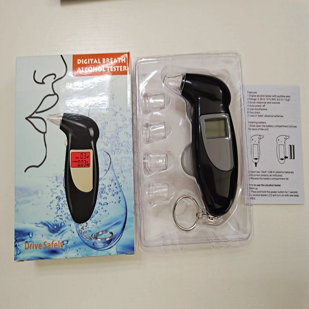 Probador de alcohol Alta precisión Respirar Probador borracho portátil con retroiluminación Tmvgtek Para estrenar