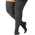 thumbnail image 6 of Plus Size Unisex Compression Stockings for Post Surgery 20-30mmHg Black 4XL, 6 of 12