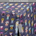 thumbnail image 4 of Owls Dog Crate Cover, Colorful Playful Cartoon Repetitive Hooters Scandinavian Style Animal Motifs, Easy to Use Pet Kennel Cover Small Dogs Puppies Kittens, 7 Sizes, Hot Pink and Seafoam, by Ambesonne, 4 of 6