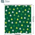 thumbnail image 3 of St Patrick Shower Curtain, St Patrick Lucky Shower Curtain Set Shower Curtains for Bathroom, Waterproof Bathroom Shower Curtain Sets for St Patrick Decorations Bathroom Decor 72X72 with 12 Hooks, 3 of 6