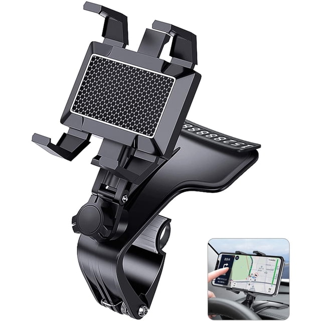 Soporte para teléfono celular para automóvil, soporte para teléfono celular, soporte universal para teléfono celular para tablero, giratorio 360° y adecuado para iPhone11 Pro / 11 / Xs Max / Xs / Xr